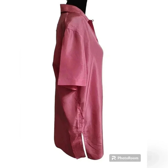 Diane Von Furstenberg Hot Pink Button Up - Picture 3 of 7